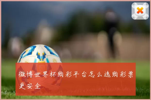 微博世界杯购彩平台怎么选购彩票更安全